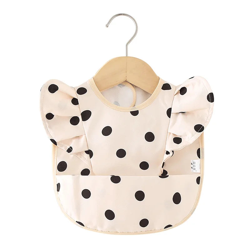 Bavoir imperméable avec ailes d’ange pour bébé