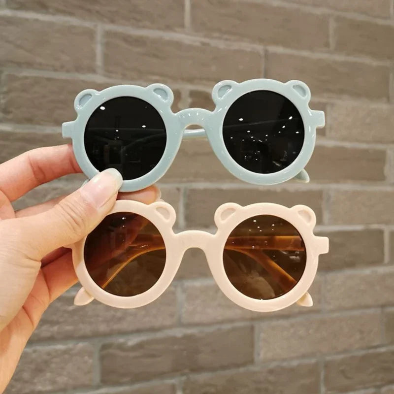 Lunette de soleil bébé ronde en forme d’ours