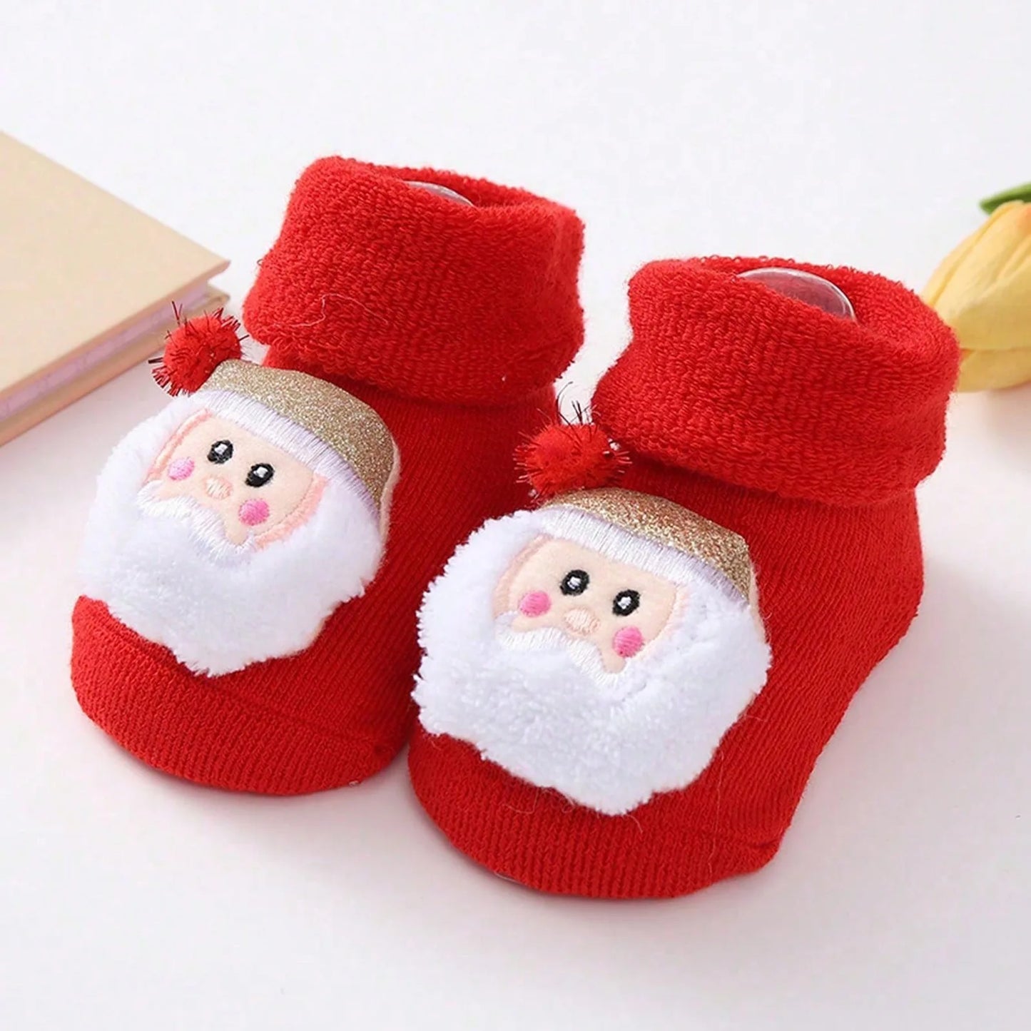 Chaussettes Père Noël en coton pour enfants