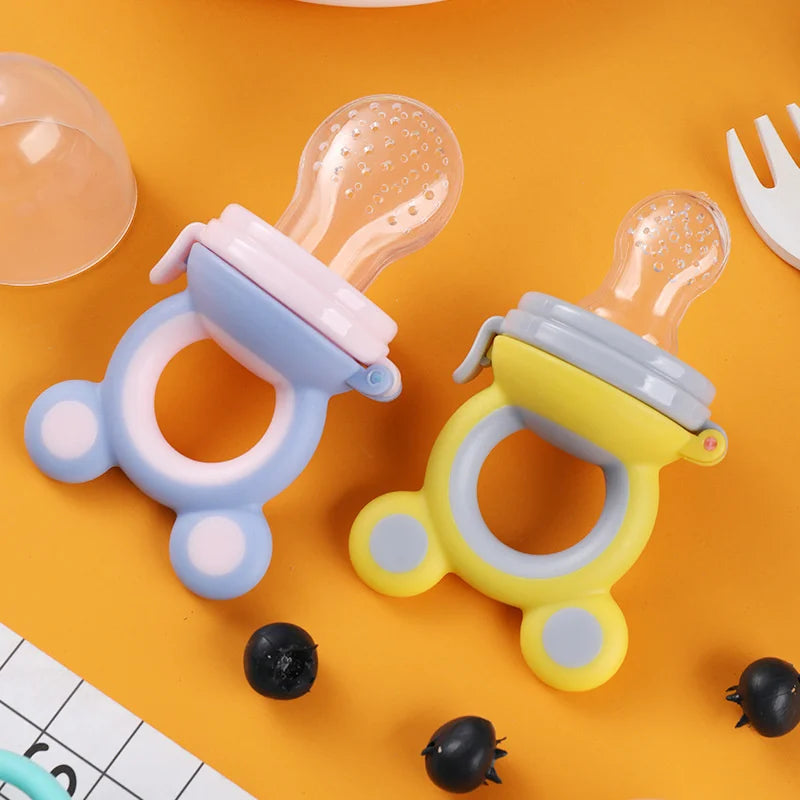 Tétine de dentition en silicone avec surfaces texturées
