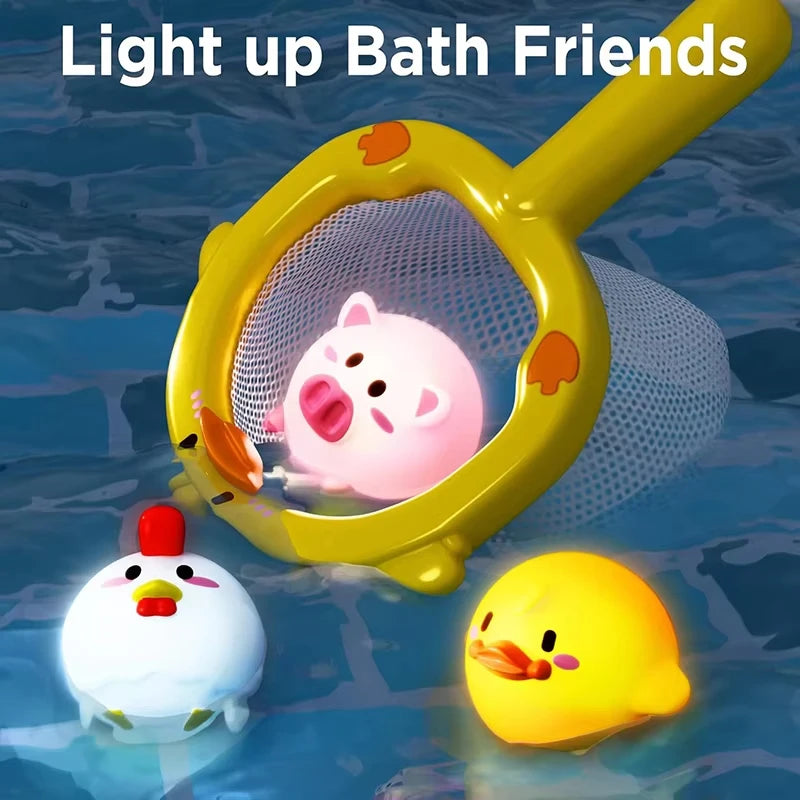 Lot de 3 ou 6 jouets de bains lumineux aléatoires