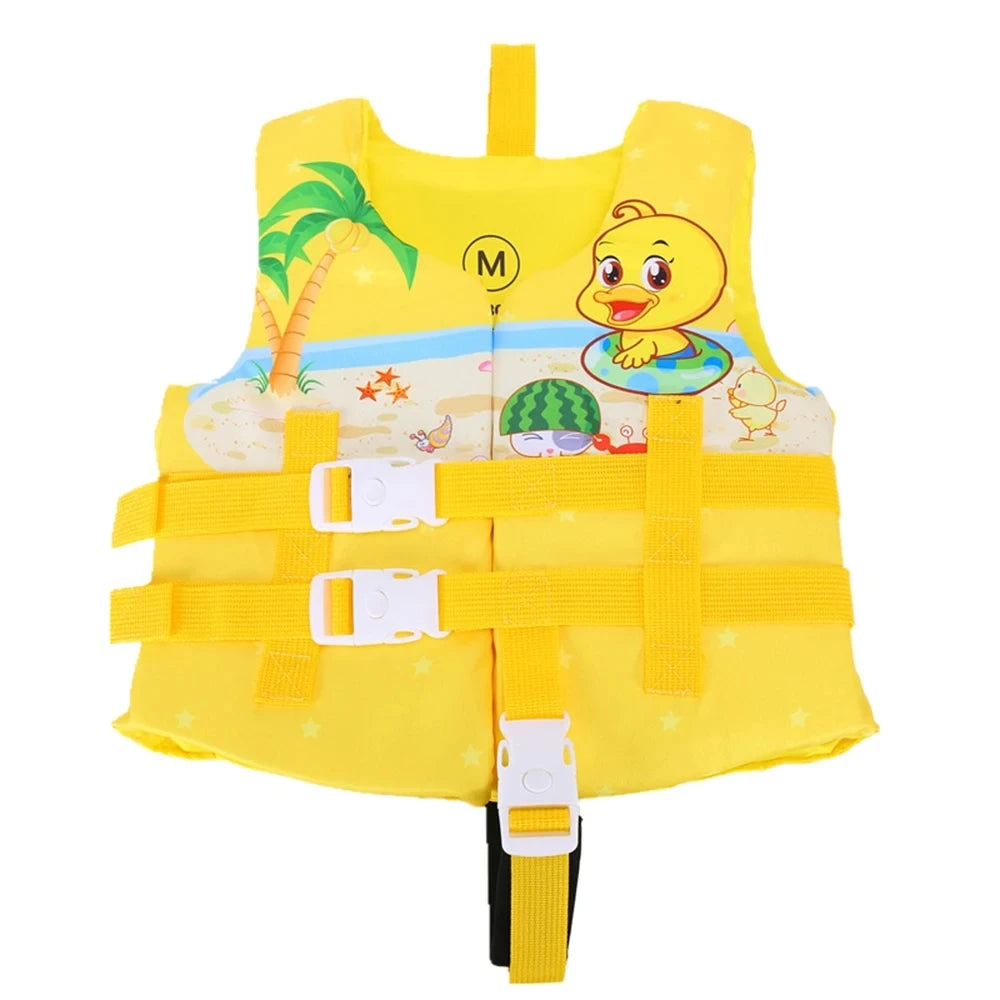 Gilet de natation jaune réglable dès 2 ans