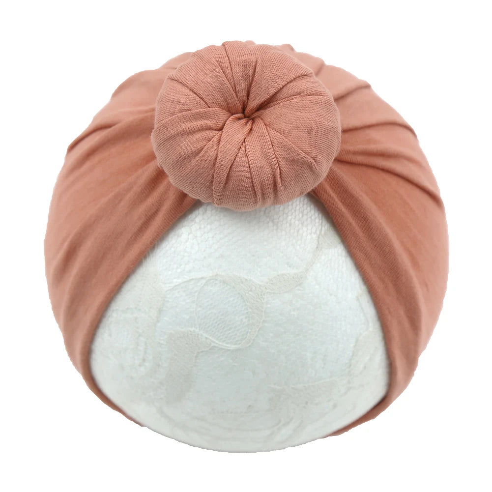 Bonnet turban donuts en coton