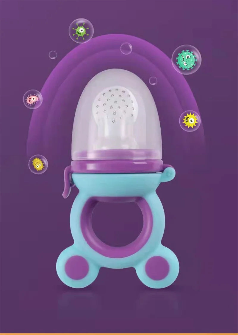 Tétine de dentition en silicone avec surfaces texturées