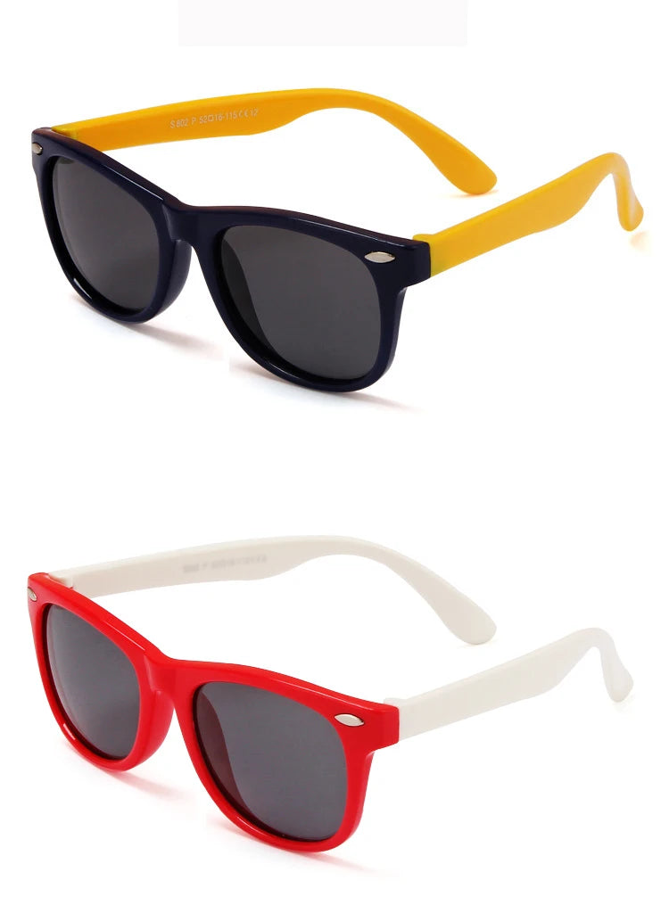 Lunettes de soleil classiques en Silicone pour enfants,