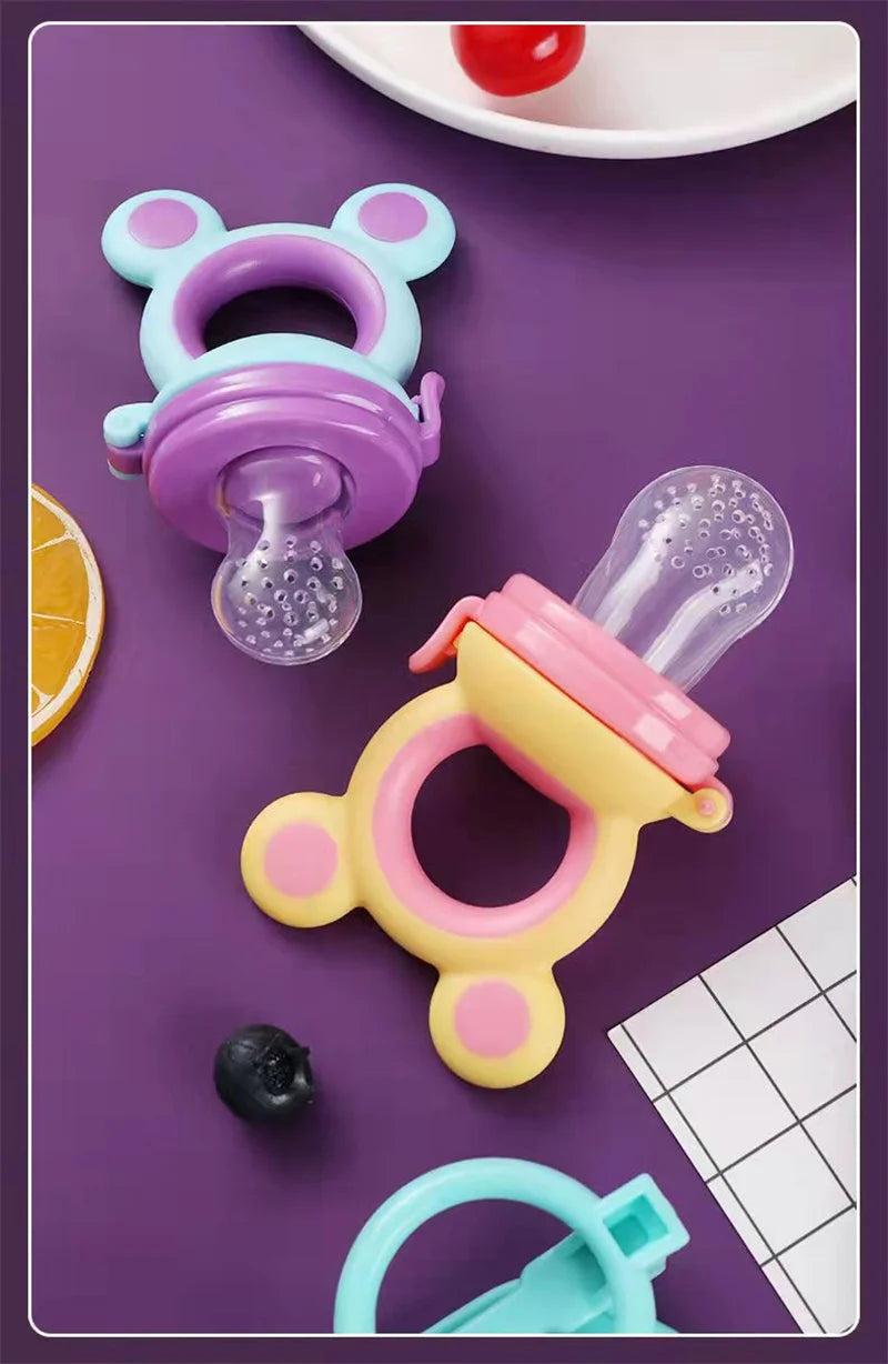 Tétine de dentition en silicone avec surfaces texturées