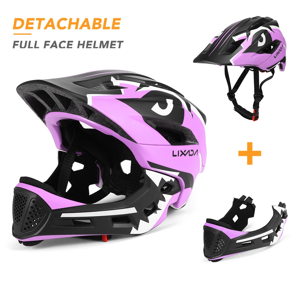 Casque vélo intégral détachable pour enfants VTT BMX