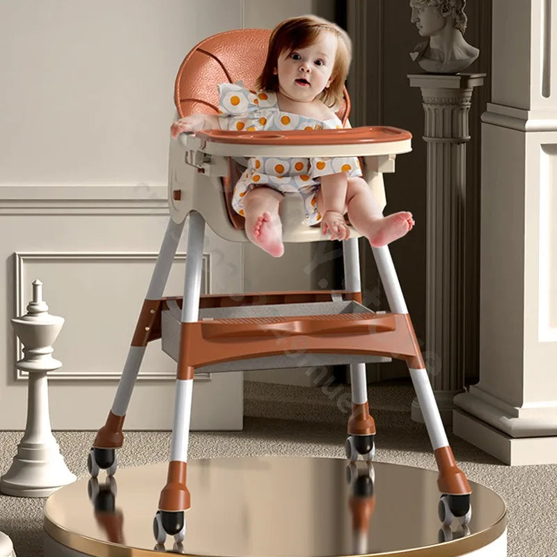 Chaise bébé haute pliable et réglable