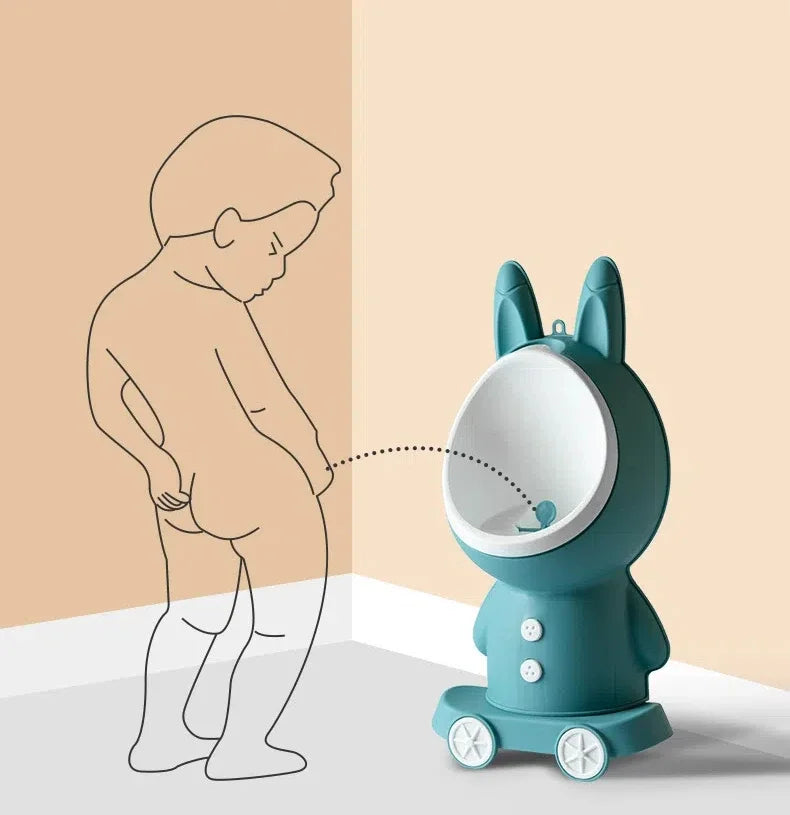 Pot de toilette vertical forme lapin pour bébé
