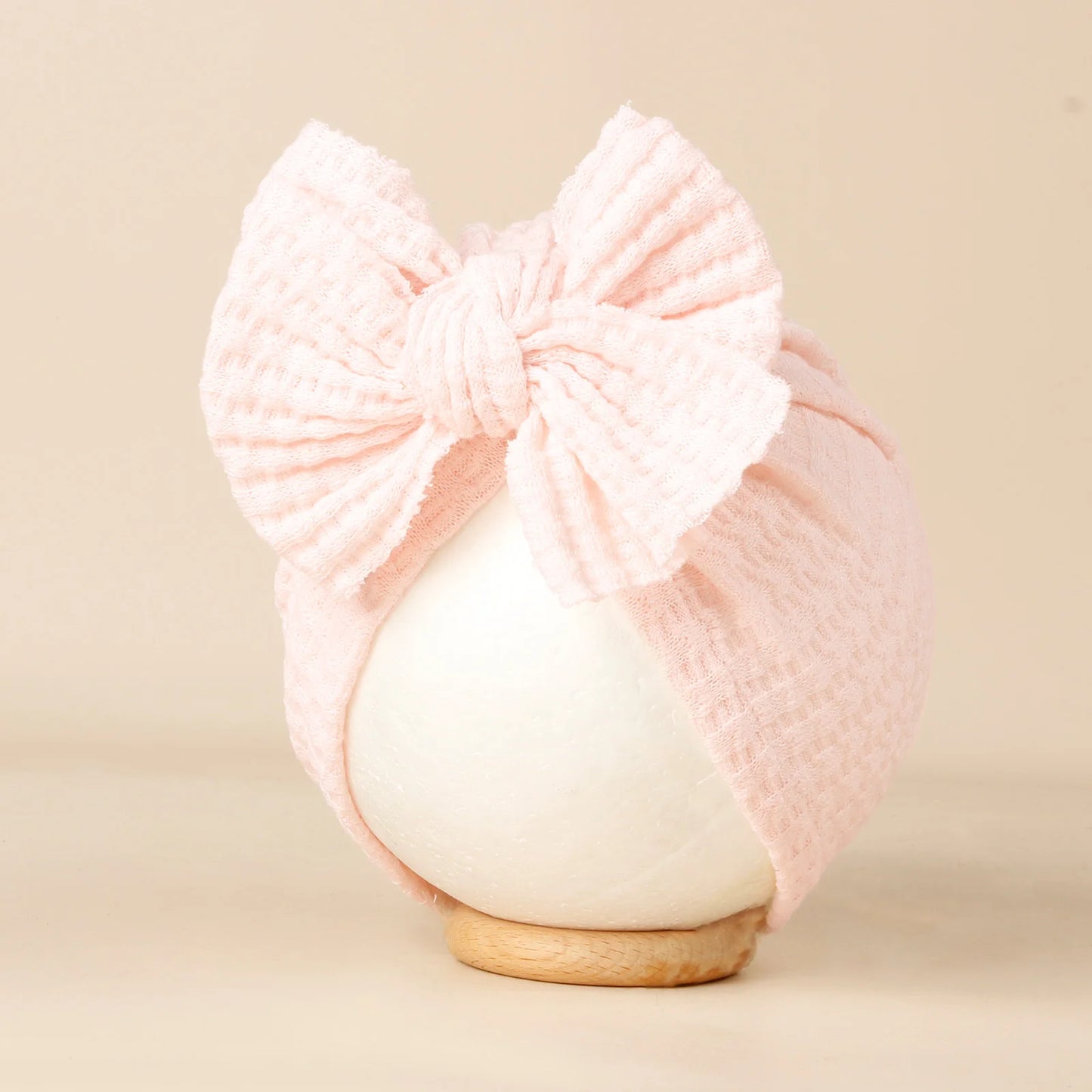 Turban en tricot avec noeud pour bébé