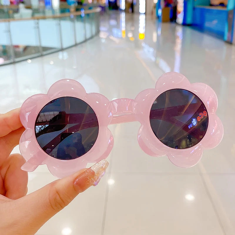 Lunettes de soleil pour bébé en forme de fleur