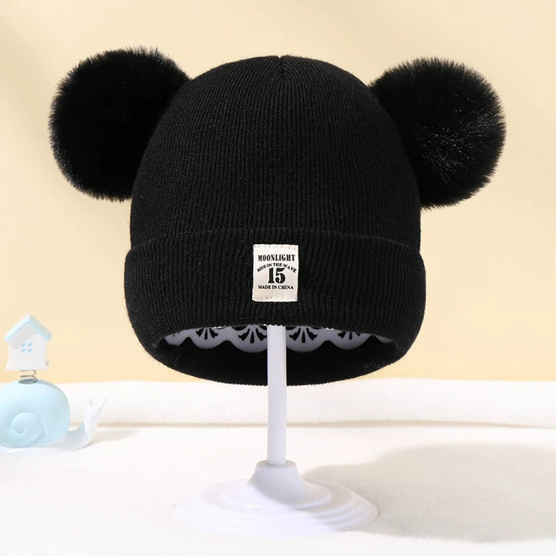 Bonnet bébé avec oreilles d'ours