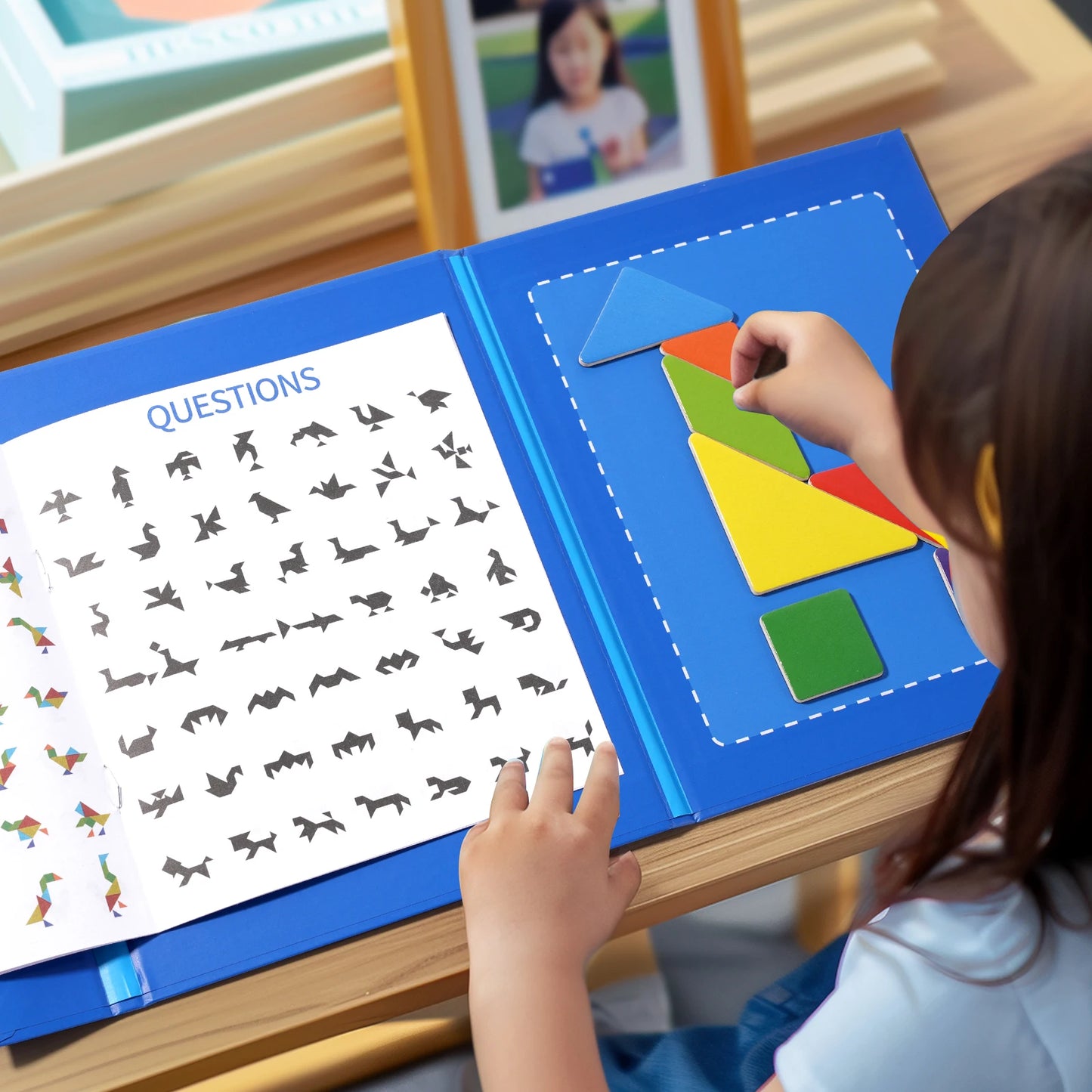 Livre de Puzzle magnétique portable pour enfant