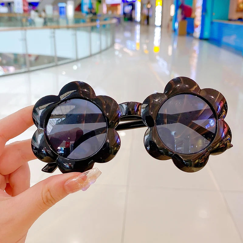 Lunettes de soleil pour bébé en forme de fleur