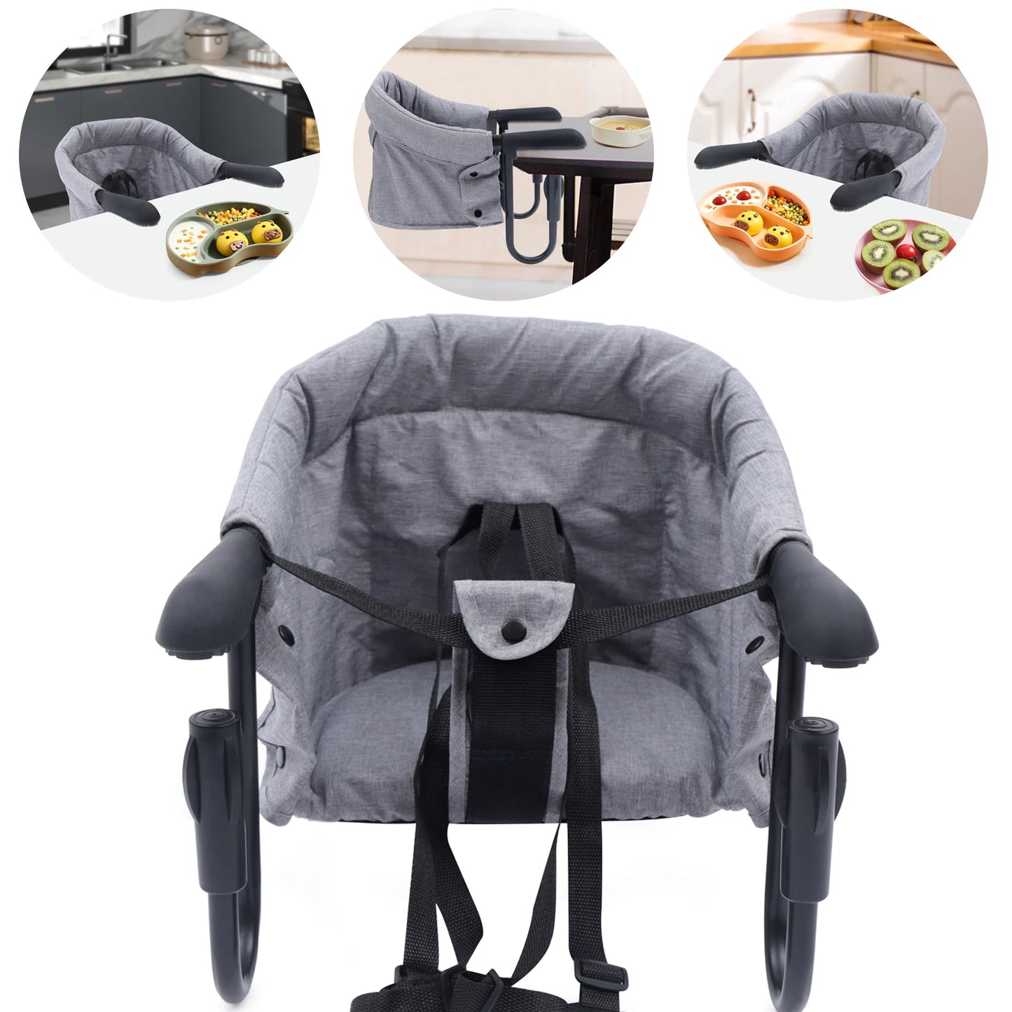 Chaise bébé haute pliable et portable