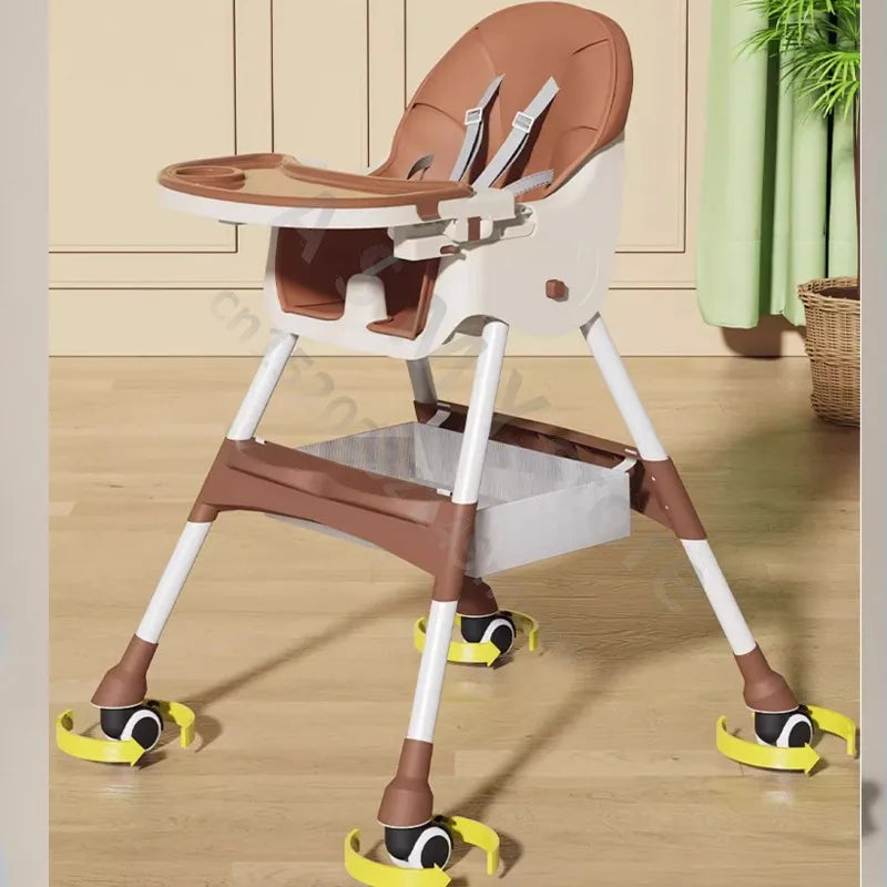 Chaise bébé haute pliable et réglable