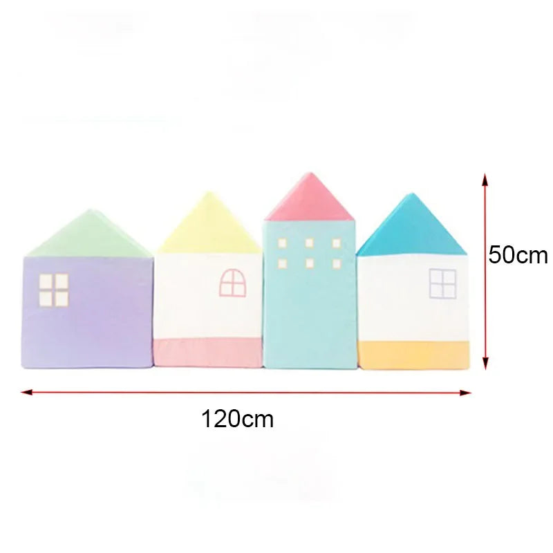 Tour de lit pare-chocs Motifs maisons pour bébé