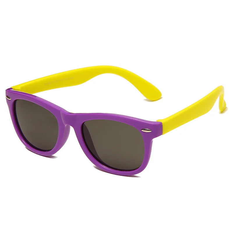 Lunettes de soleil classiques en Silicone pour enfants,