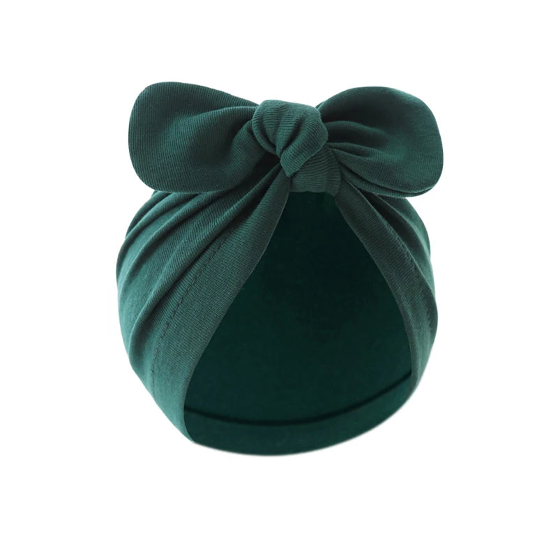 Turban élastique doux avec nœud papillon pour fille