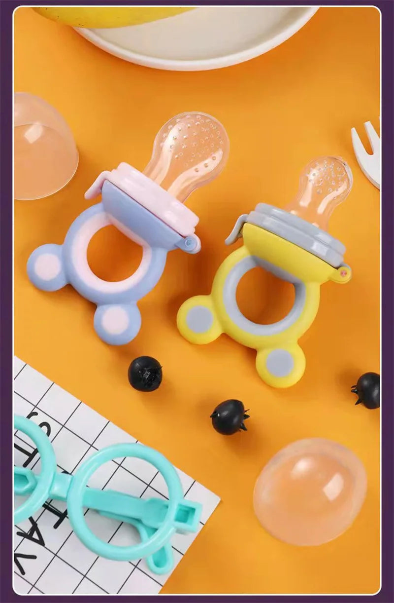 Tétine de dentition en silicone avec surfaces texturées