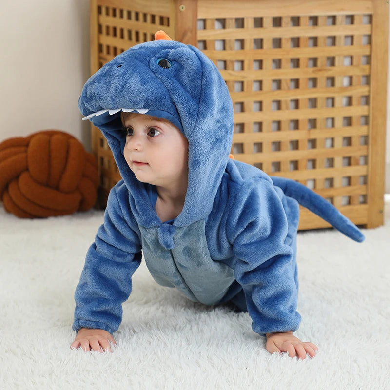 Combinaison pyjama chaud à motifs d’animaux pour bébé