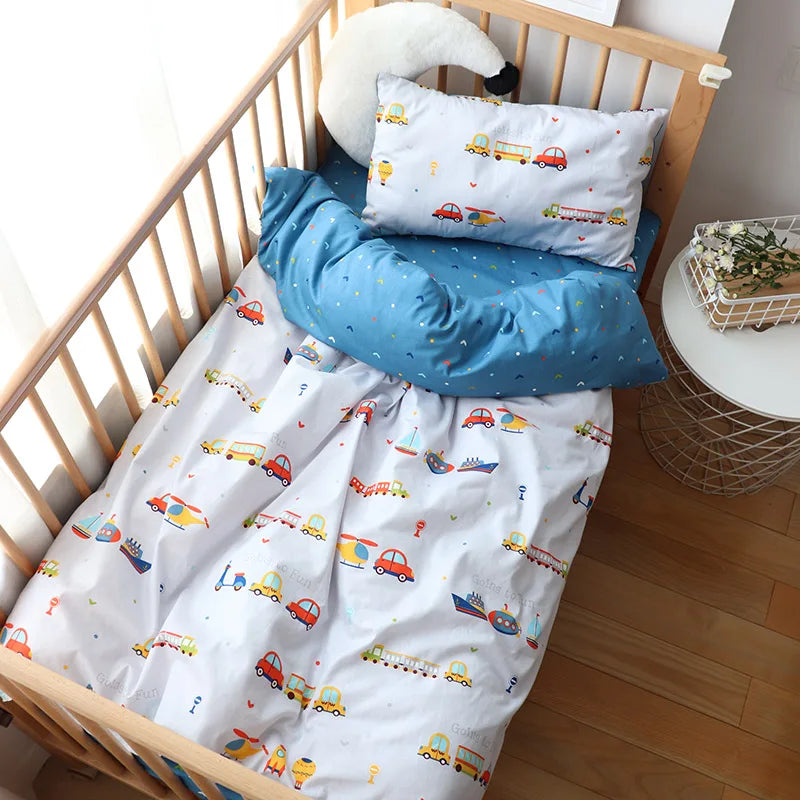 Parure de lit en coton doux pour bébé