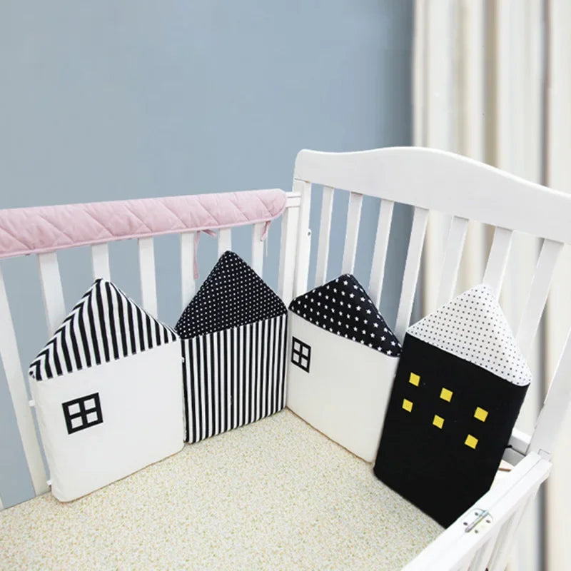 Tour de lit pare-chocs Motifs maisons pour bébé