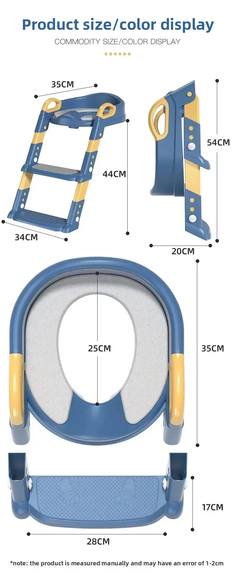 Chaise de toilettes avec escalier pour enfants