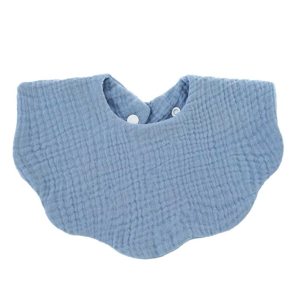 Bavoir en coton en forme de fleur pour bébé