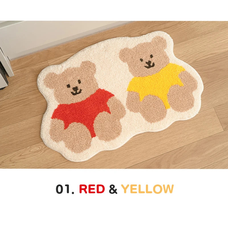 Tapis de sol bébé avec deux petits oursons mignons