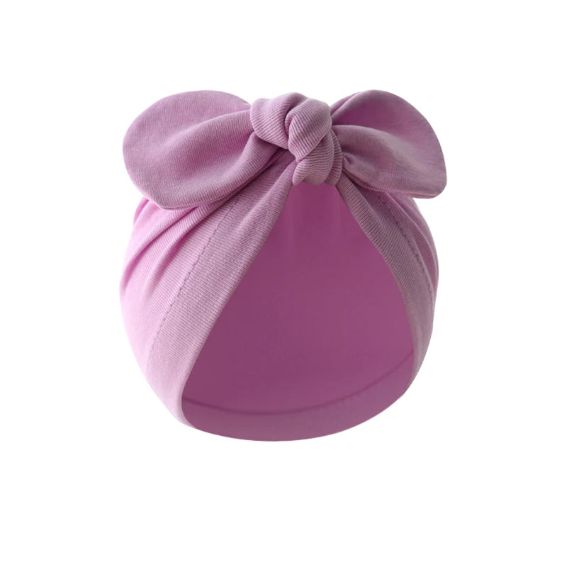 Turban élastique doux avec nœud papillon pour fille