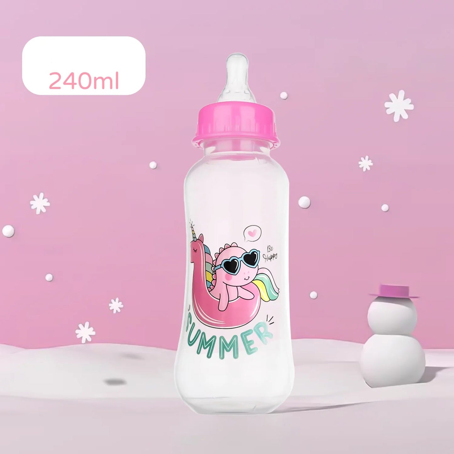 Biberon 250 ml à motif dessin animé