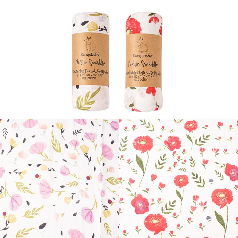 Couverture en tissu de mousseline pour bébé