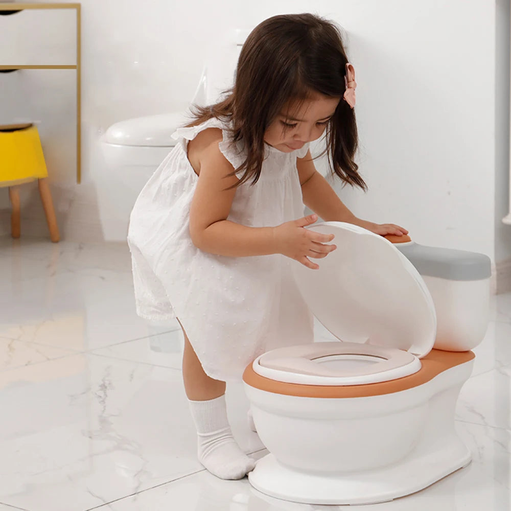 Pot de toilette réaliste pour bébé avec fonction de jeu de musique