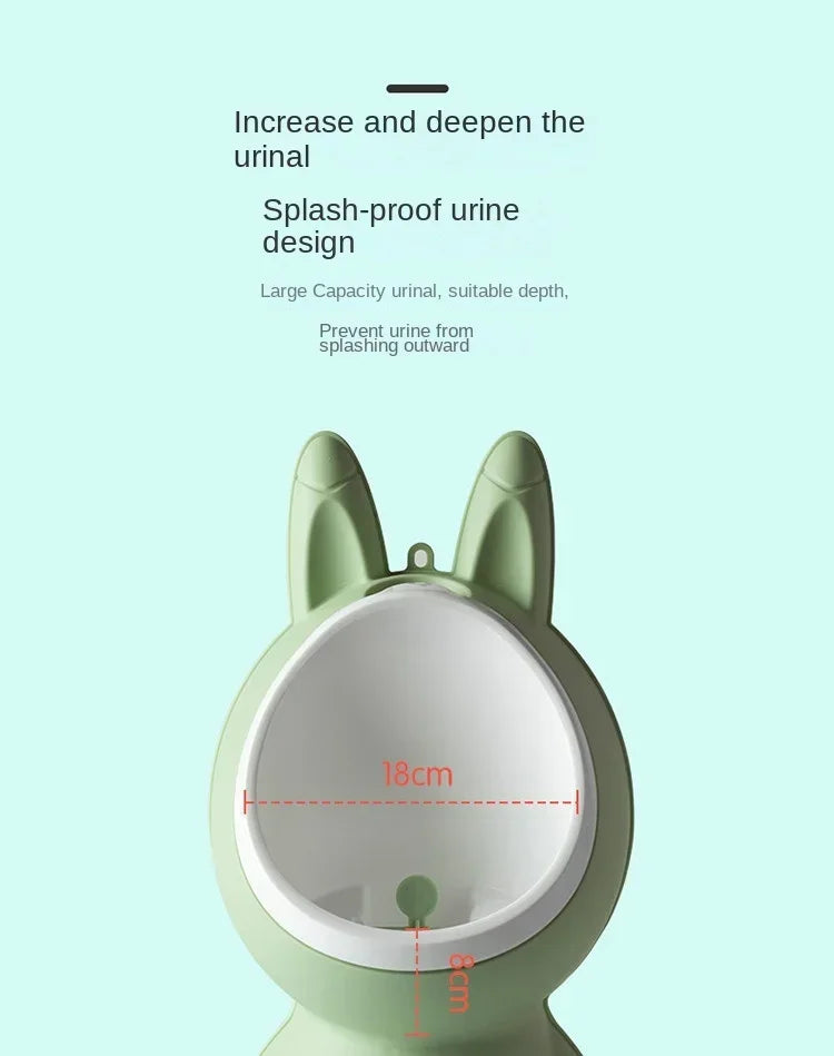 Pot de toilette vertical forme lapin pour bébé