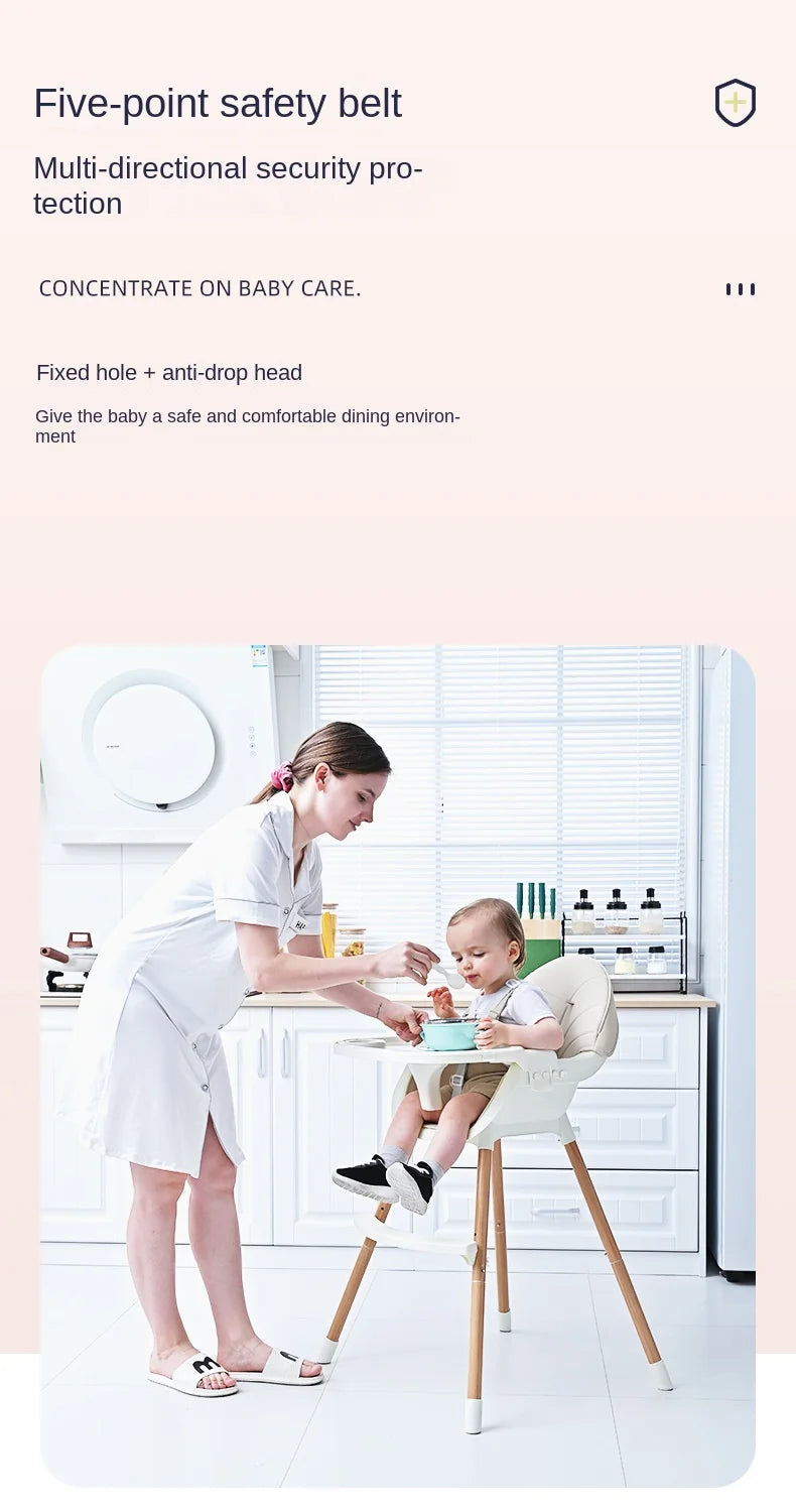 Chaise haute multifonctionnelle pour bébé