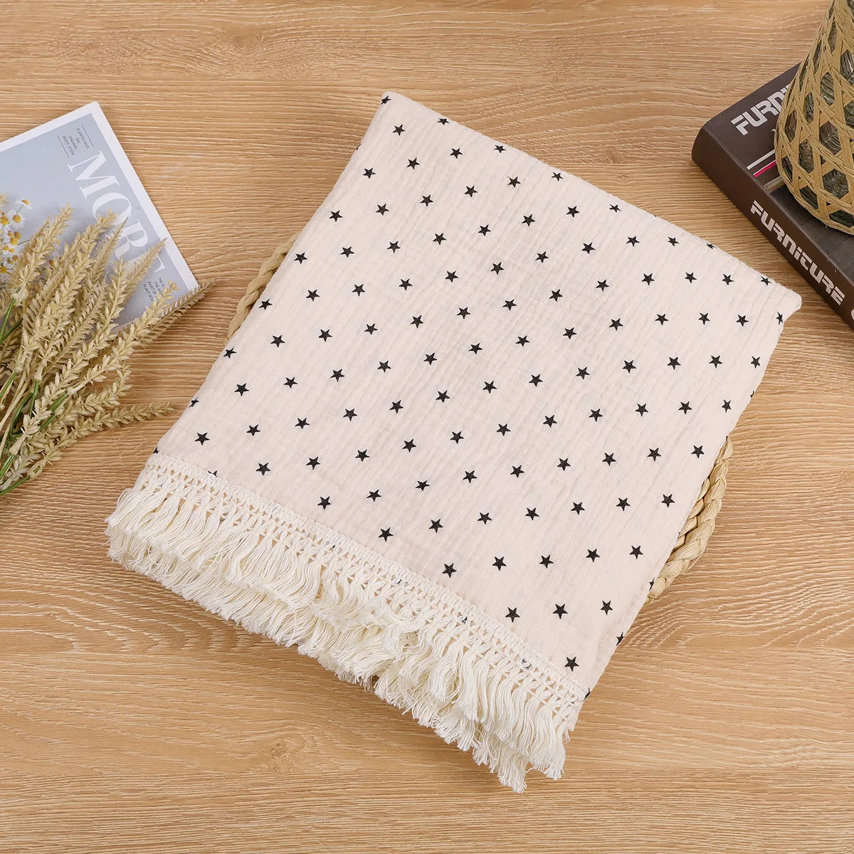 Couverture d’emmaillotage en mousseline de coton pour bébé