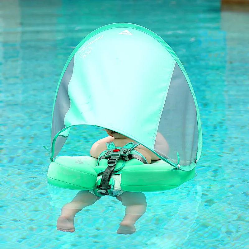 Bouée pour bébé avec ombrelle anti-UV nouvelle génération