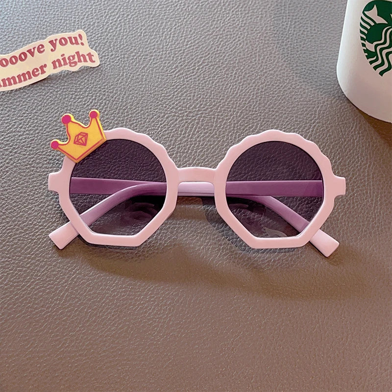 Lunettes de soleil en forme de mignon polygone pour enfants