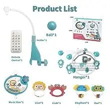 Mobile de berceau pour bébé avec animaux