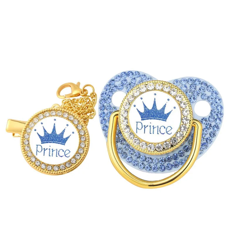 Sucette à motif de couronne pour bébé