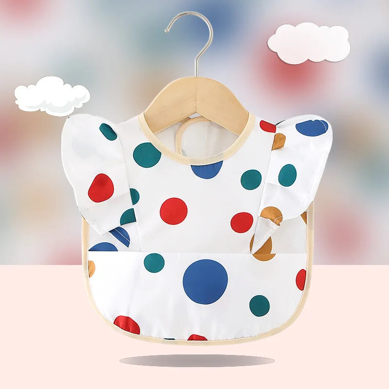 Bavoir imperméable avec ailes d’ange pour bébé