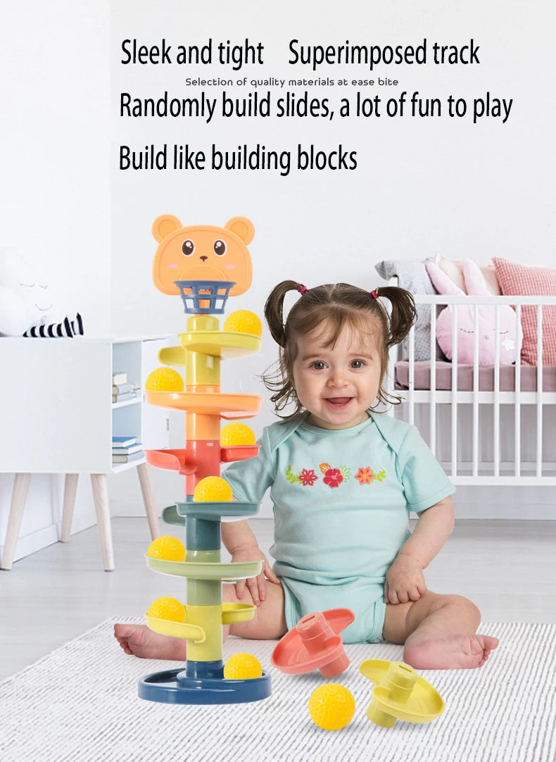 Jouet Montessori interactif pour bébé Roll Ball