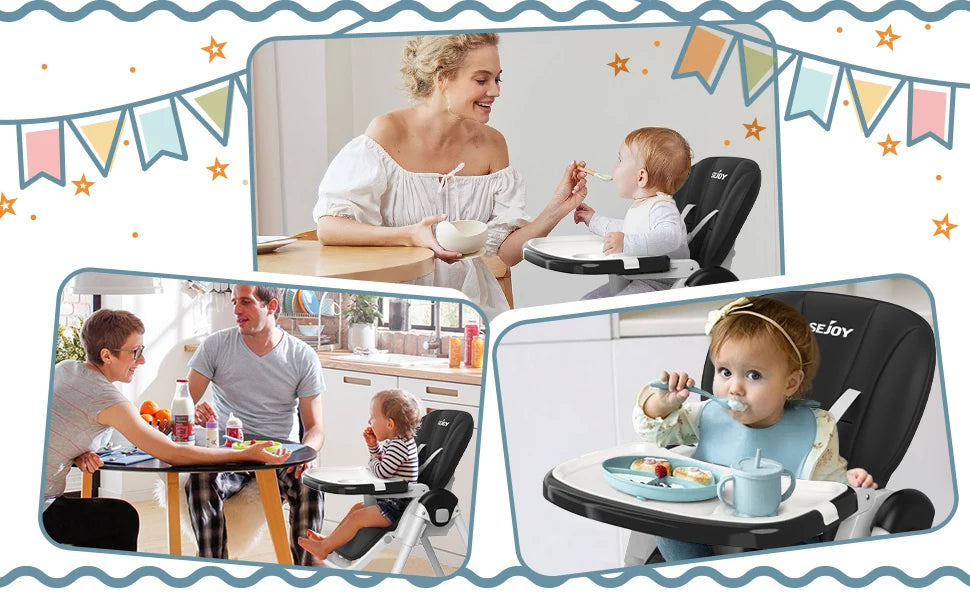 Chaise haute multifonction pour bébé