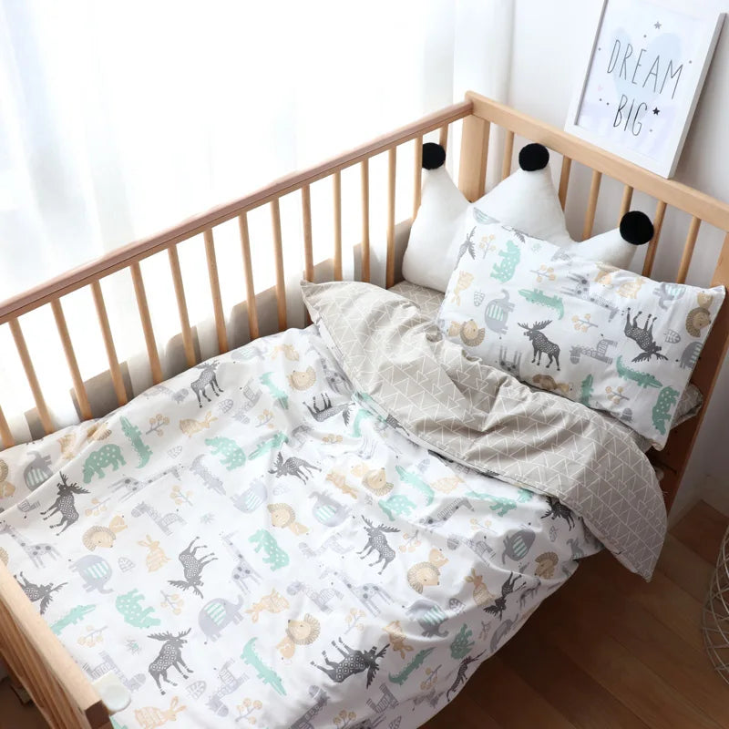 Parure de lit en coton doux pour bébé