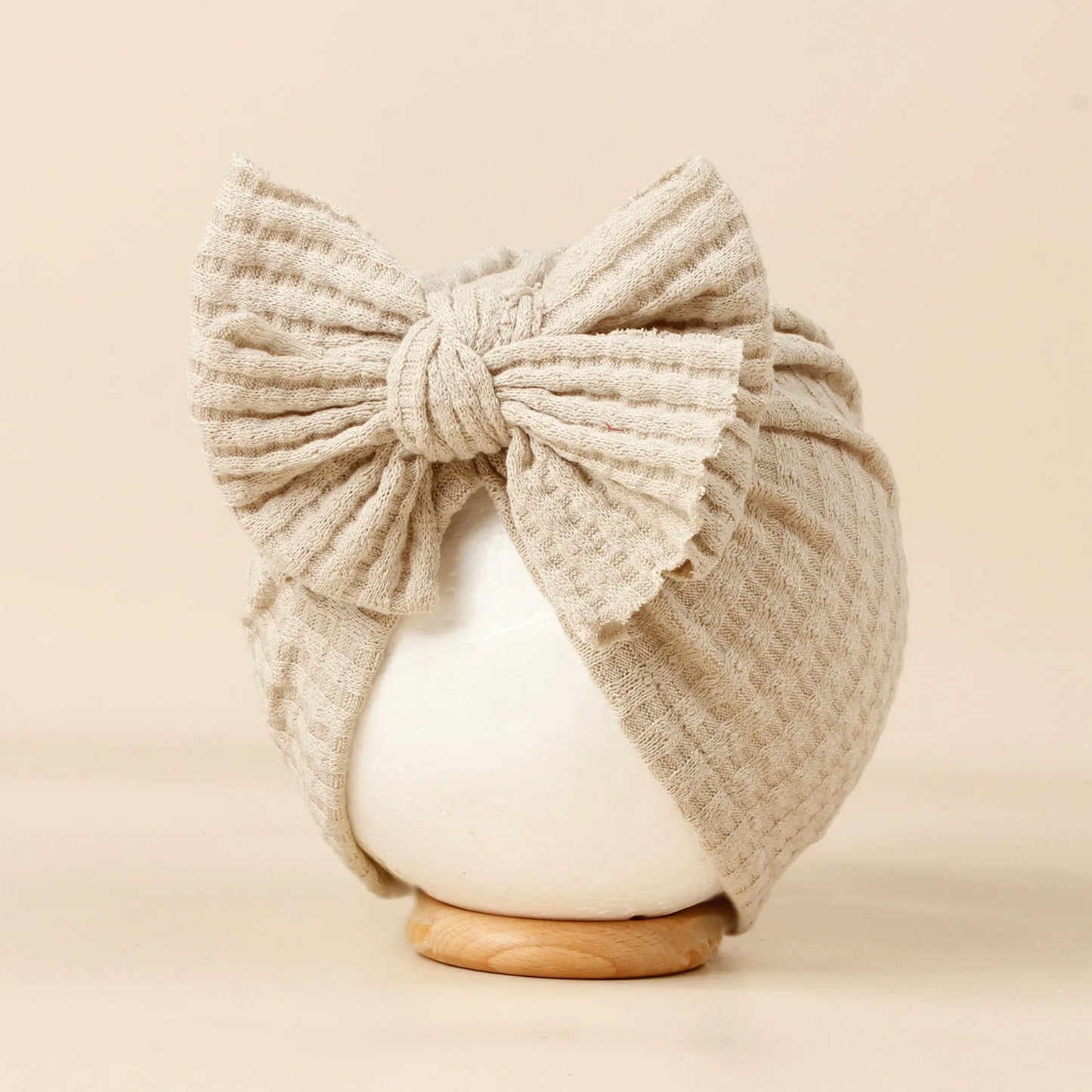 Turban en tricot avec noeud pour bébé