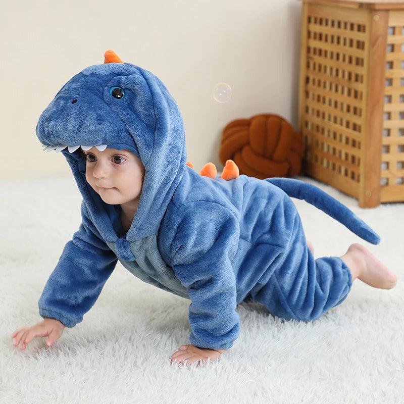 Combinaison pyjama chaud à motifs d’animaux pour bébé