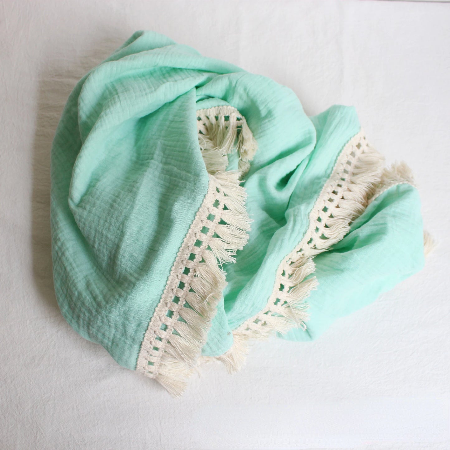 Couverture d’emmaillotage en mousseline de coton pour bébé