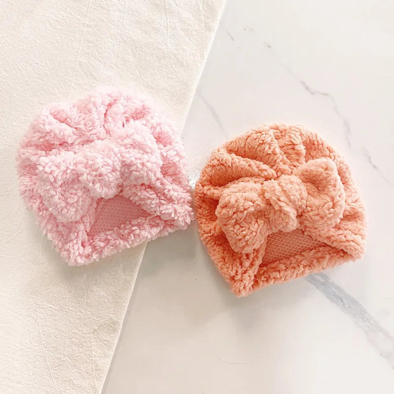 Turban pour bébé d’hiver en tissu épais