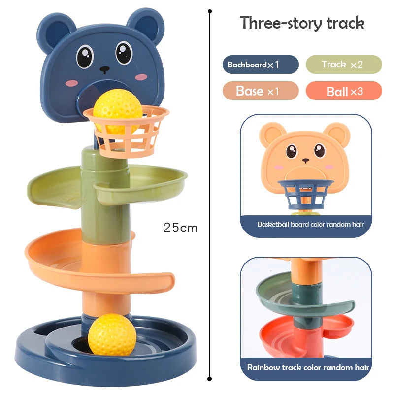 Jouet Montessori interactif pour bébé Roll Ball